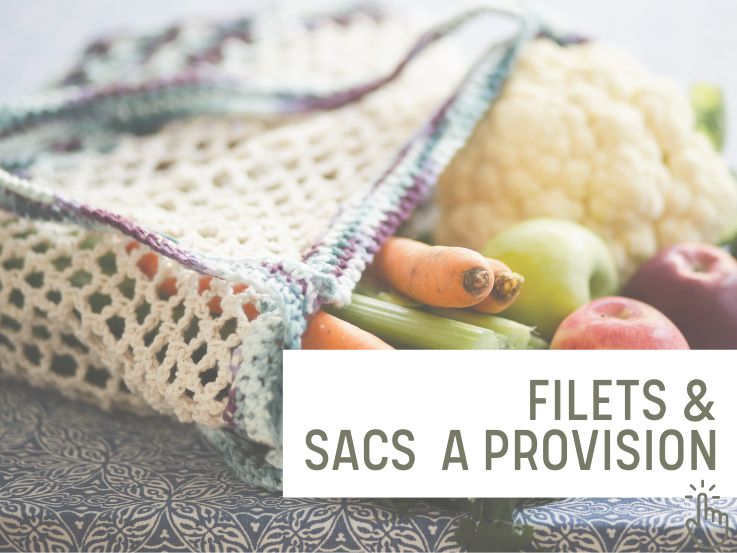 Filets provisions et sacs commissions coton bio